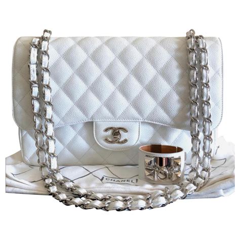 classic chanel bag white|chanel classic bag with flap.